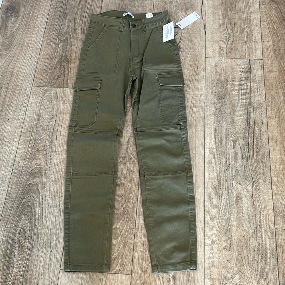 NWT | Dex Olive Army Green Amy Cargo Pant High Waist Skinny‎ 28